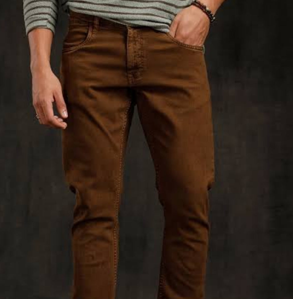 Brown Slim Fit Jeans