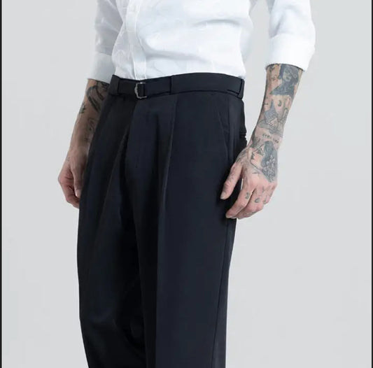 black Korean Pants