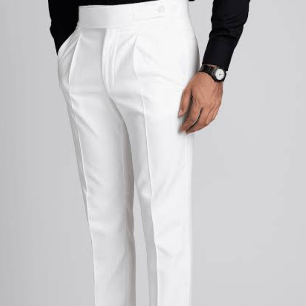White Formal Pants