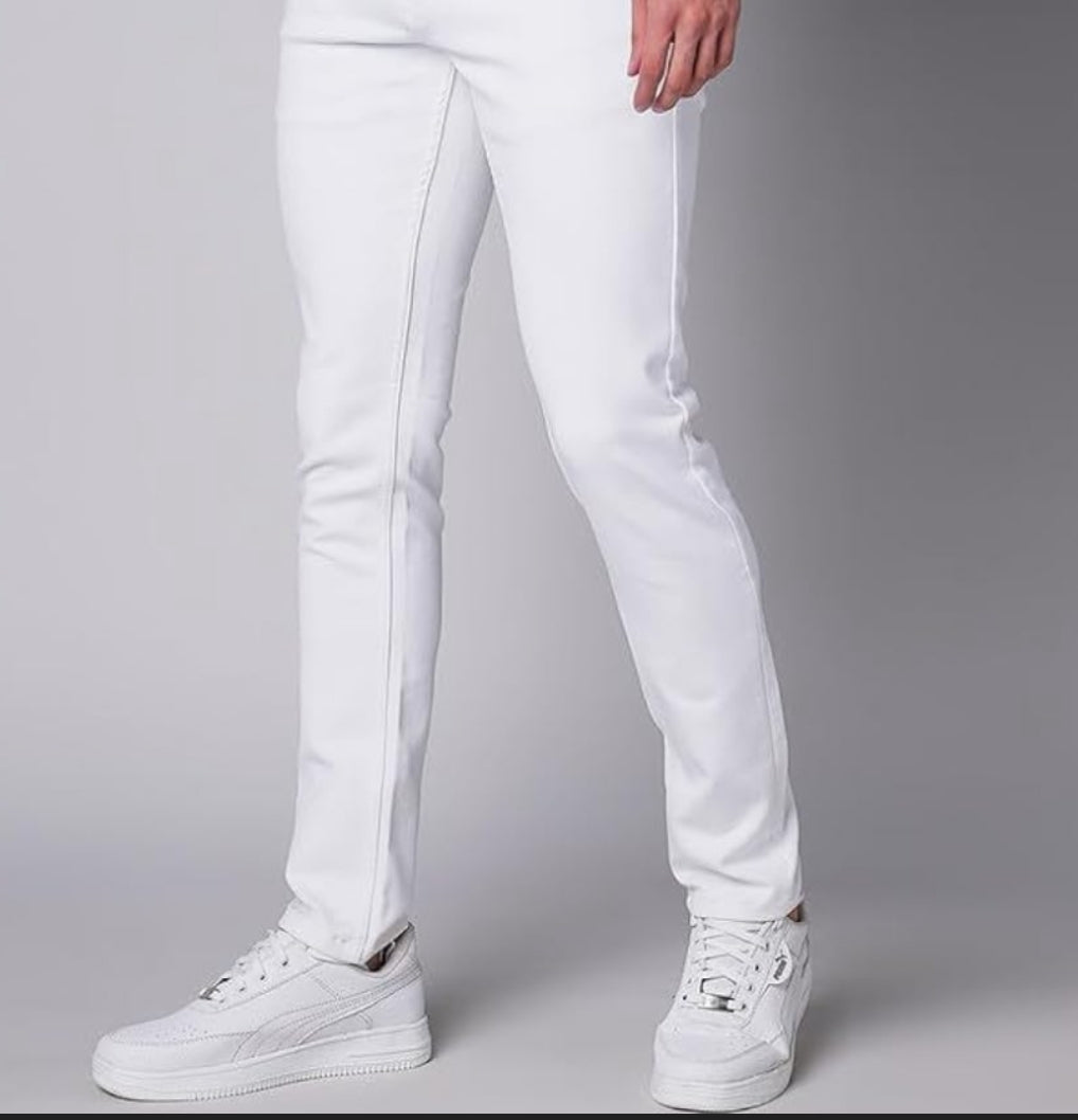 White Slim Fit Jeans