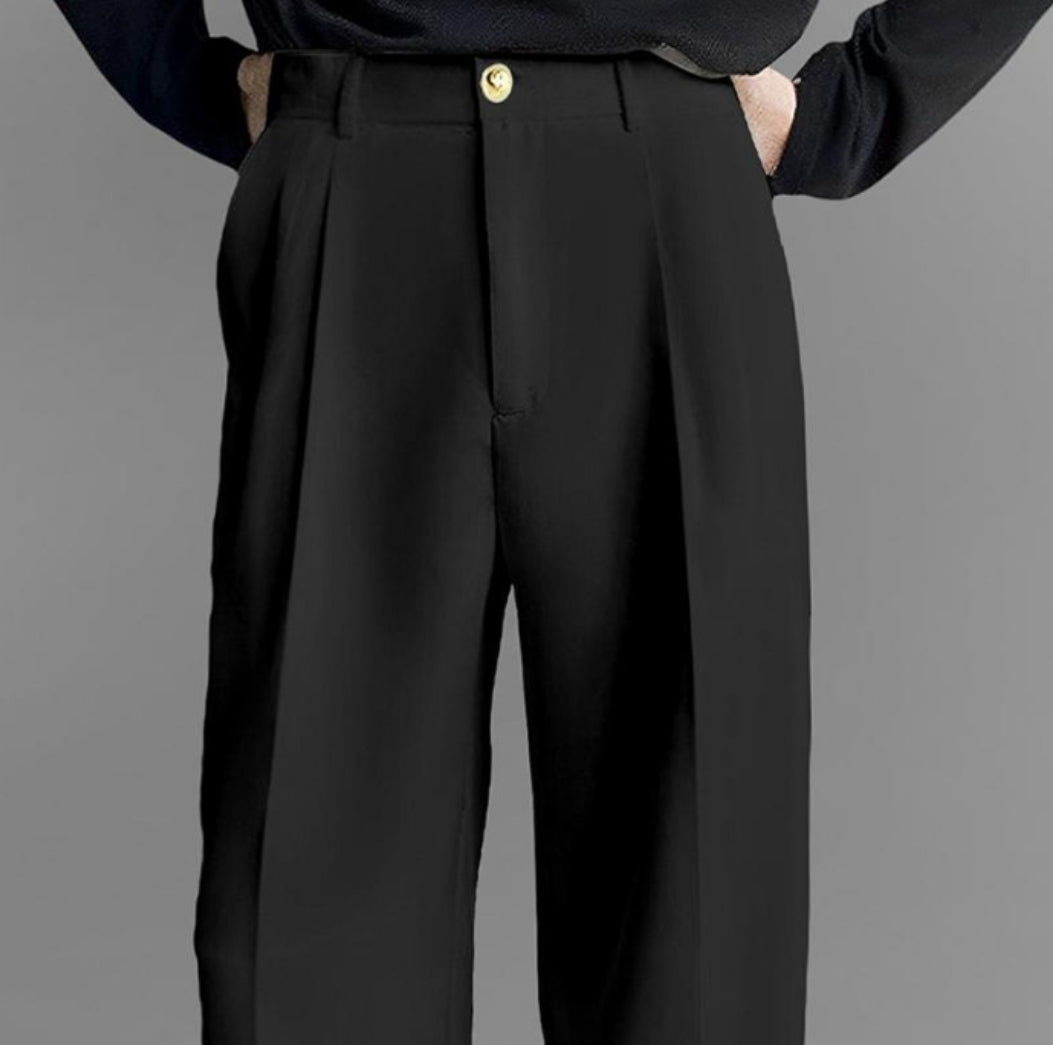 black Korean Pants